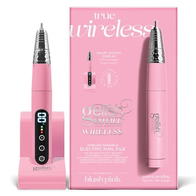 Gelish Go File Wireless E-File – Cordless Electric Nail File with Power Dock & Smart Display Gelish