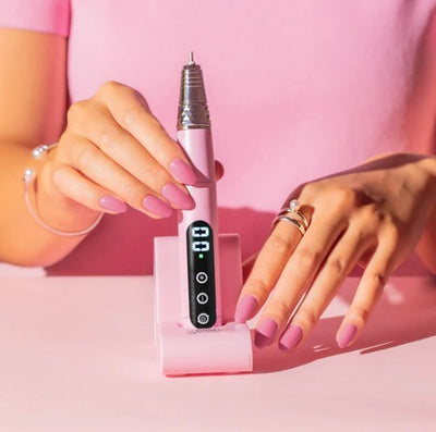 Gelish Go File Wireless E-File – Cordless Electric Nail File with Power Dock & Smart Display Gelish