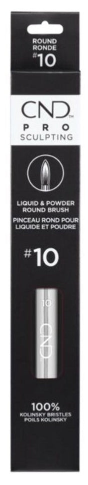 CND Pro Sculpting Round Brush #10 – Precision brush for acrylic sculpting Universalus CND