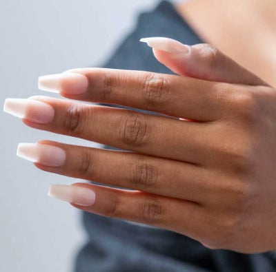 Gelish Soft Gel Tips Medium Coffin Light Nude – Light Nude Pre-Shaped Tips Gelish Soft Gel