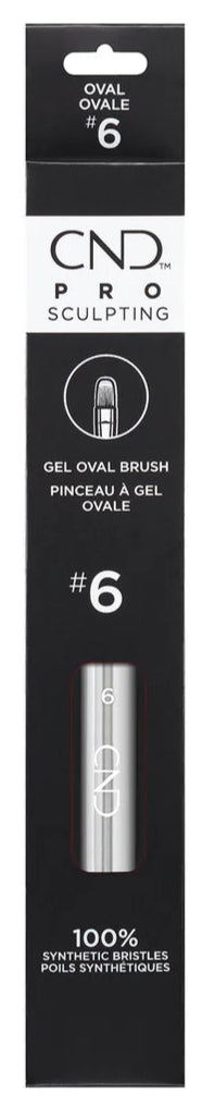 CND Pro Sculpting Gel Brush #6 – Oval Precision Brush for Gel Application Universalus CND