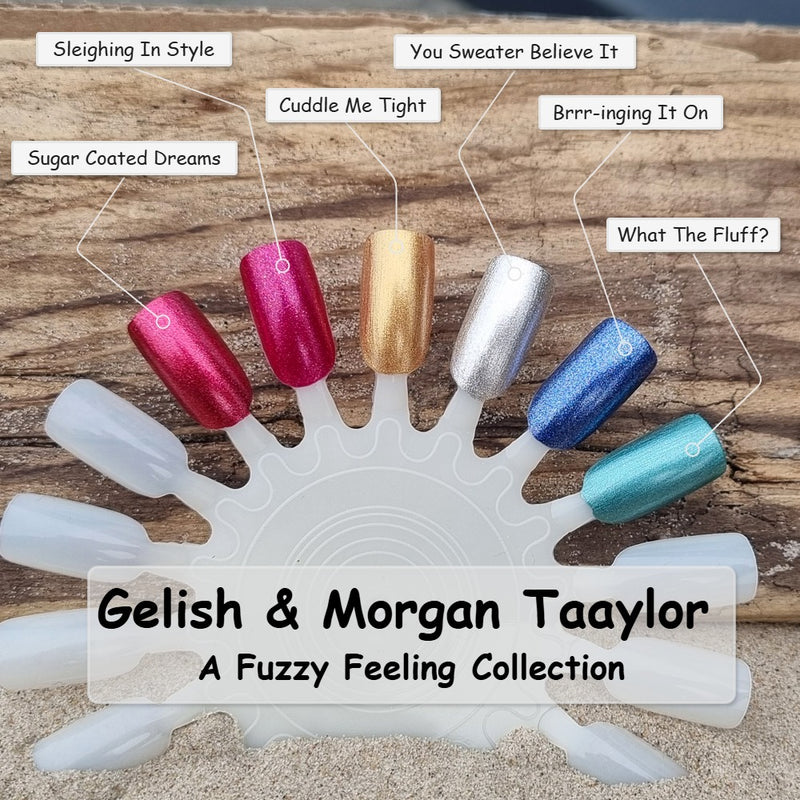 Gelish morgan taylor A Fuzzy Feeling collection 2024 holiday winter