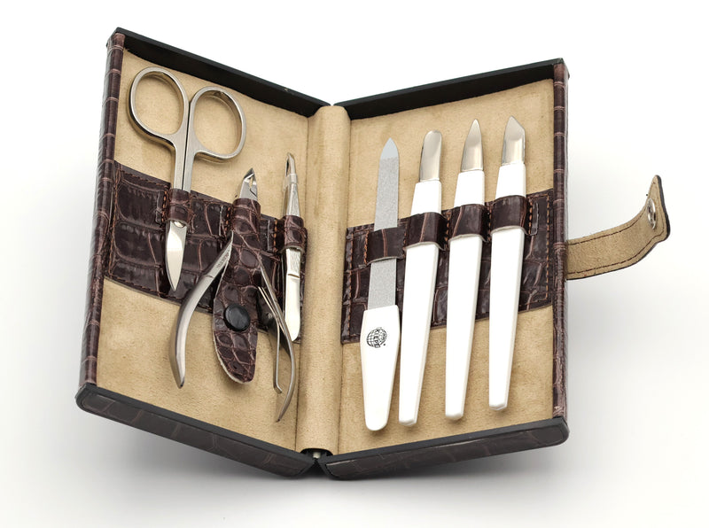 KIEPE Manicure Set – Premium Leather Case with Nickel-Plated Tools Universalus Kiepe