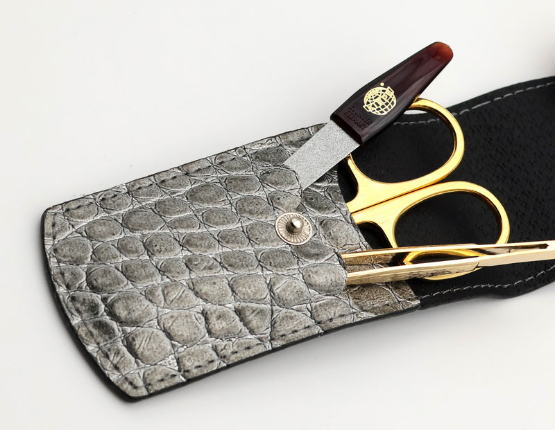 KIEPE Manicure Set – Premium Leather Case with Gold-Plated Instruments Universalus Kiepe