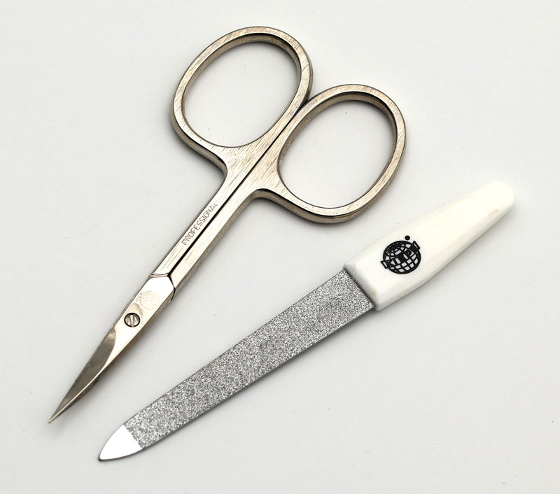 KIEPE Manicure Set – Leather Case with Nickel-Plated Tools Universalus Kiepe