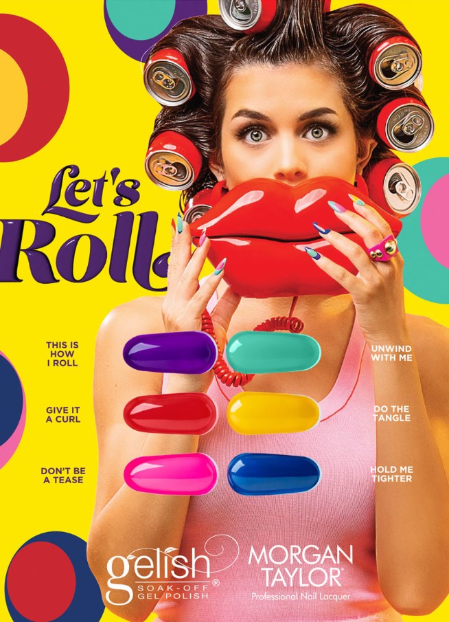 Gelish Let’s Roll Collection Summer 2025 | 6-Piece Soak-Off Gel Polish Set Universalus Gelish