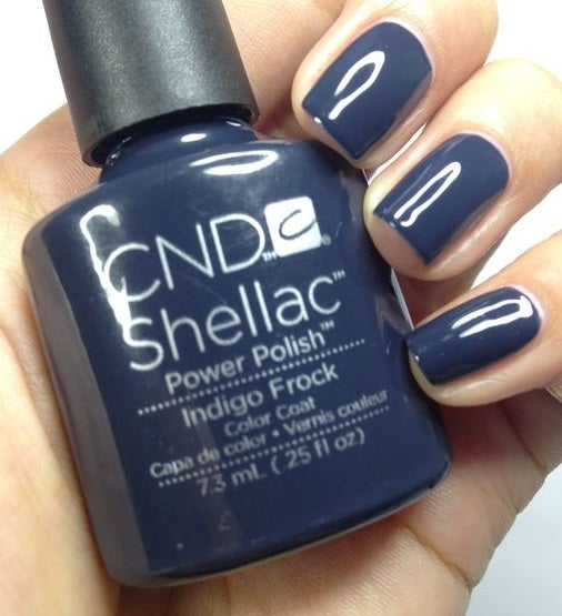 Indigo Frock * CND Shellac